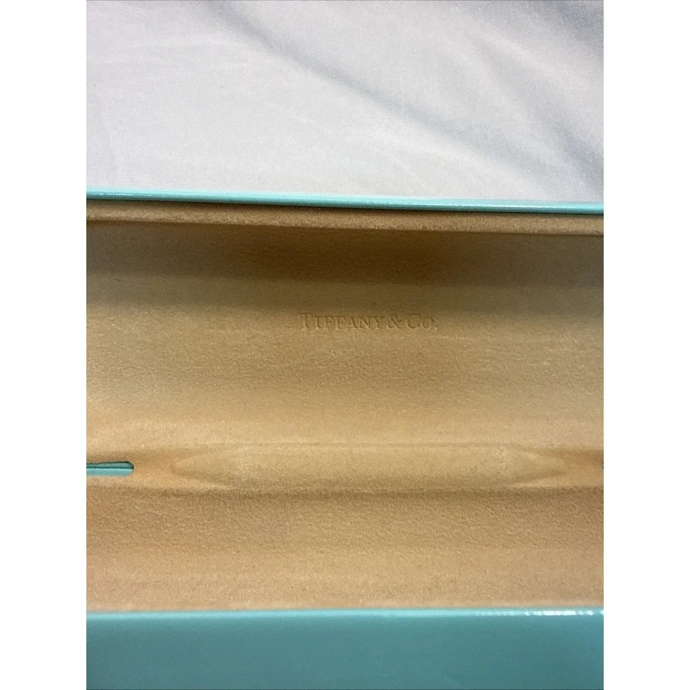 Authentic Tiffany & Co. Hard Clamshell Eyeglass Sunglasses Case Only Blue